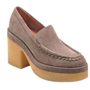 Marc Fisher Lina Suede Heeled Loafers , 9